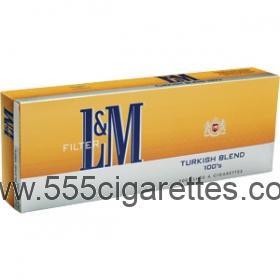 L&M Turkish Blend 100's Cigarettes